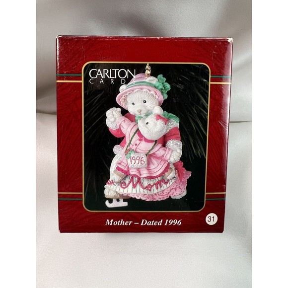 Vtg Carlton Cards Ornament - "Mother 1996" Heirloom‎ Collection Motherday’s gift - Picture 1 of 4